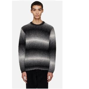 Vince Men's Fuzzy and Plush Ombré Crewneck Sweater (Alpaca and Mohair blend)